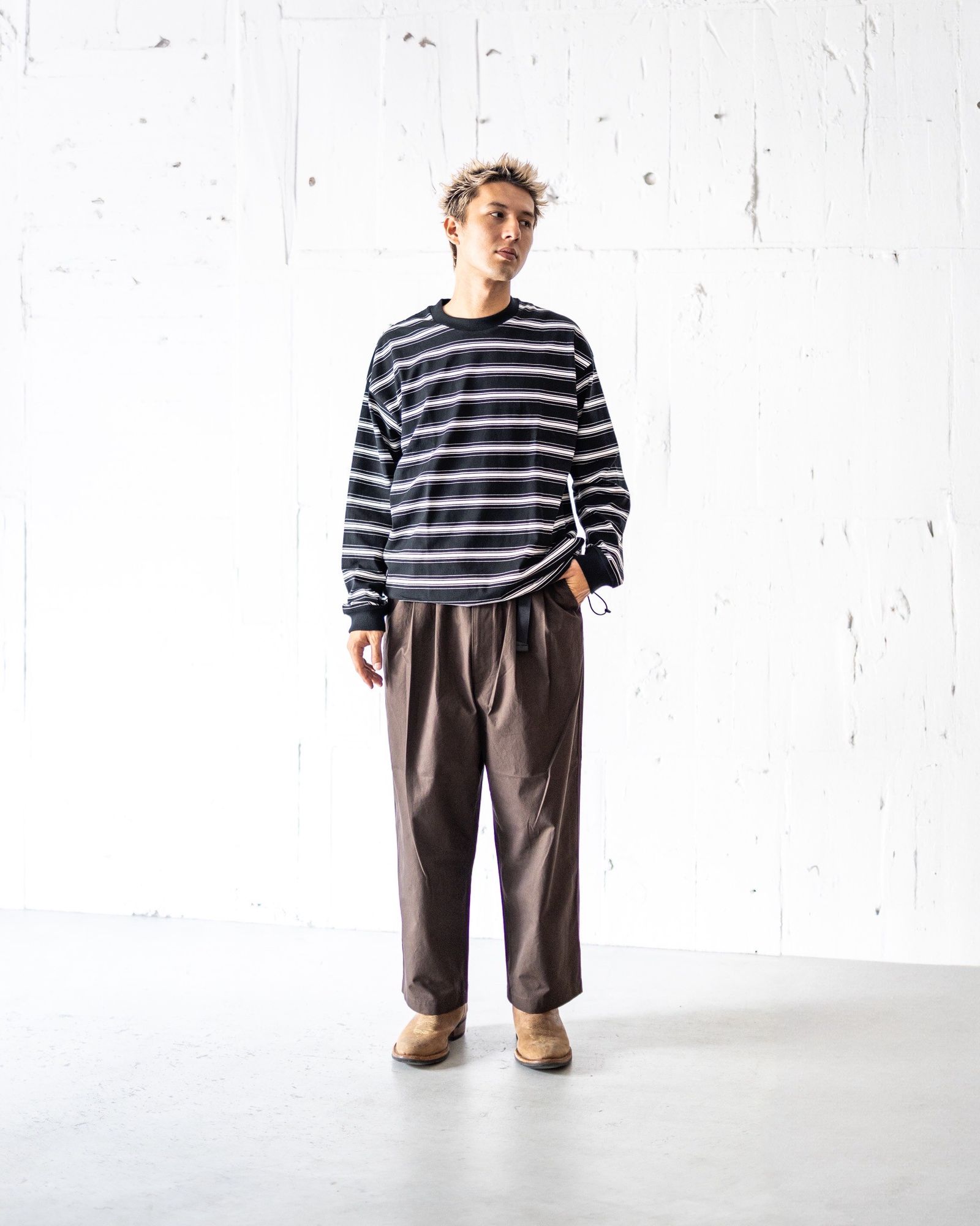 COMME des GARCONS HOMME 天竺ボーダー長袖Tシャツ 8月9日(土)新作発売