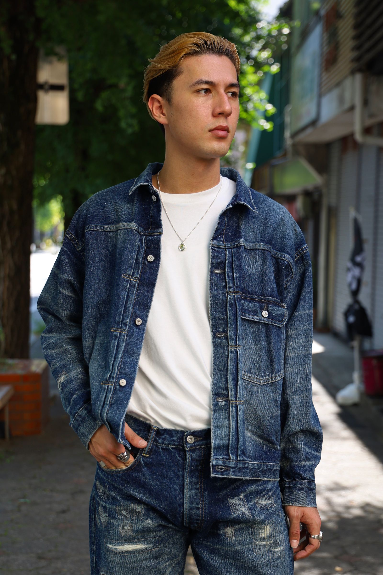 アイジュンヤワタナベマン 24AW New Manual Wネームデニムパンツ(XL