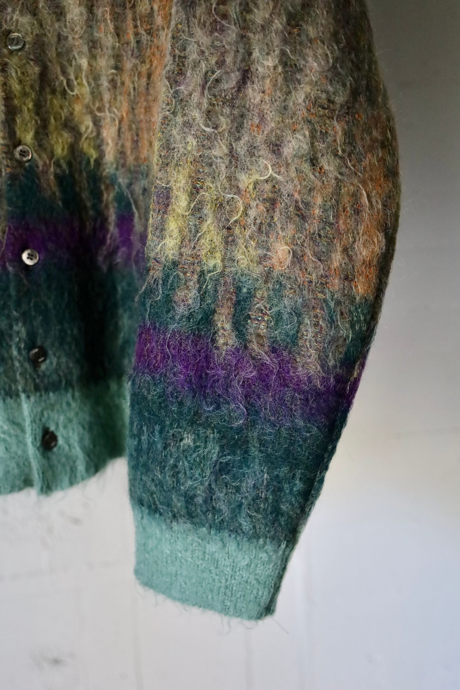 YOKE - ヨーク25SS TREE JAQUARD MOHAIR BUTTONED CARDIGAN