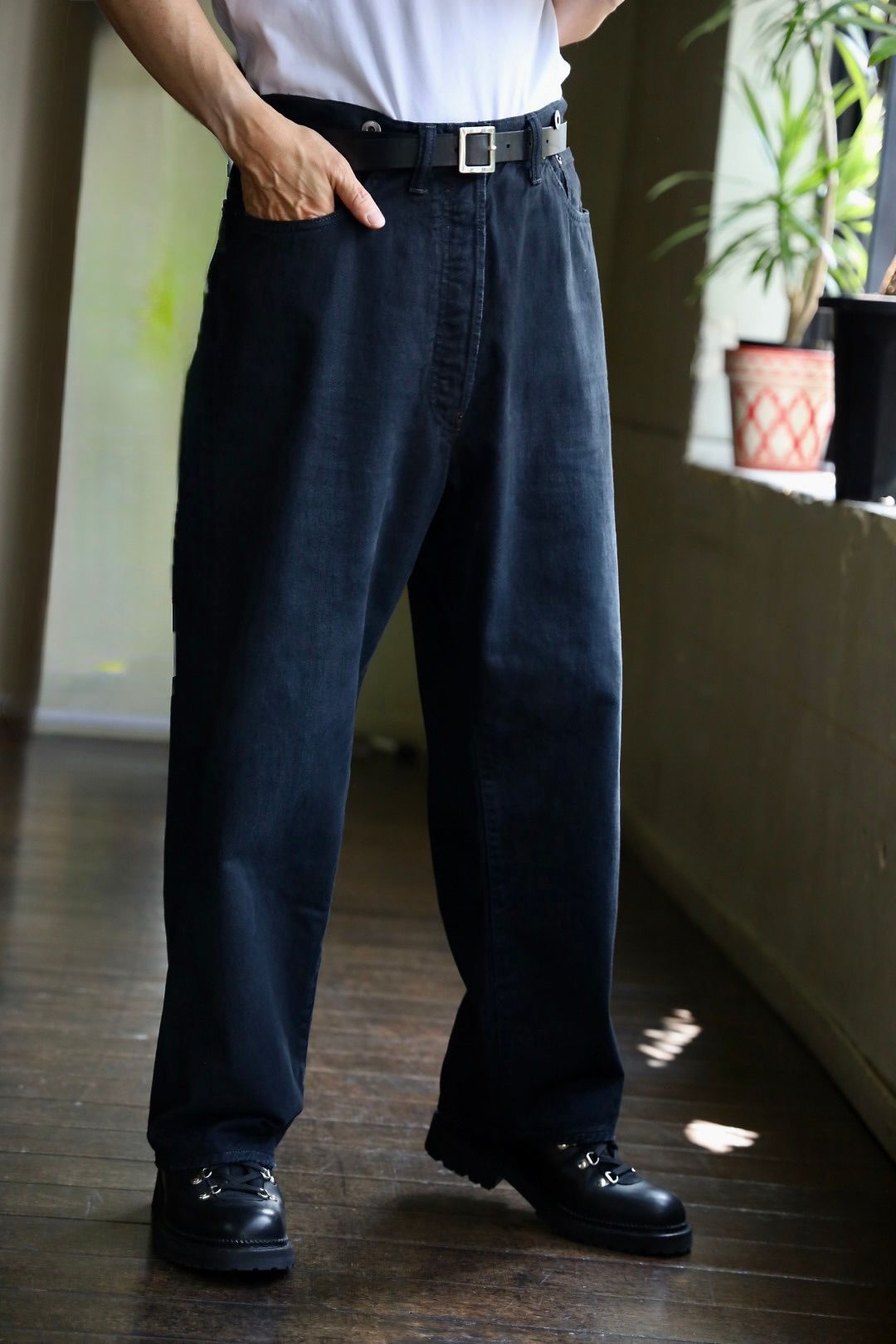 A.PRESSE - アプレッセ 2025 STYLE2 No.22 Washed Wide Denim Pants