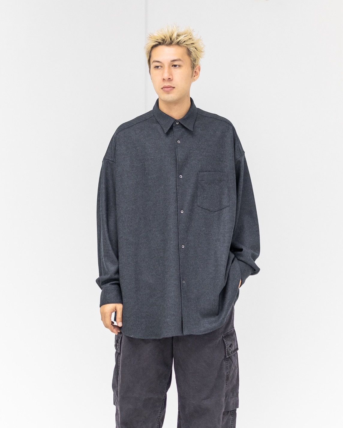 Graphpaper - グラフペーパー 25AW Wool Smooth Flannel Oversized