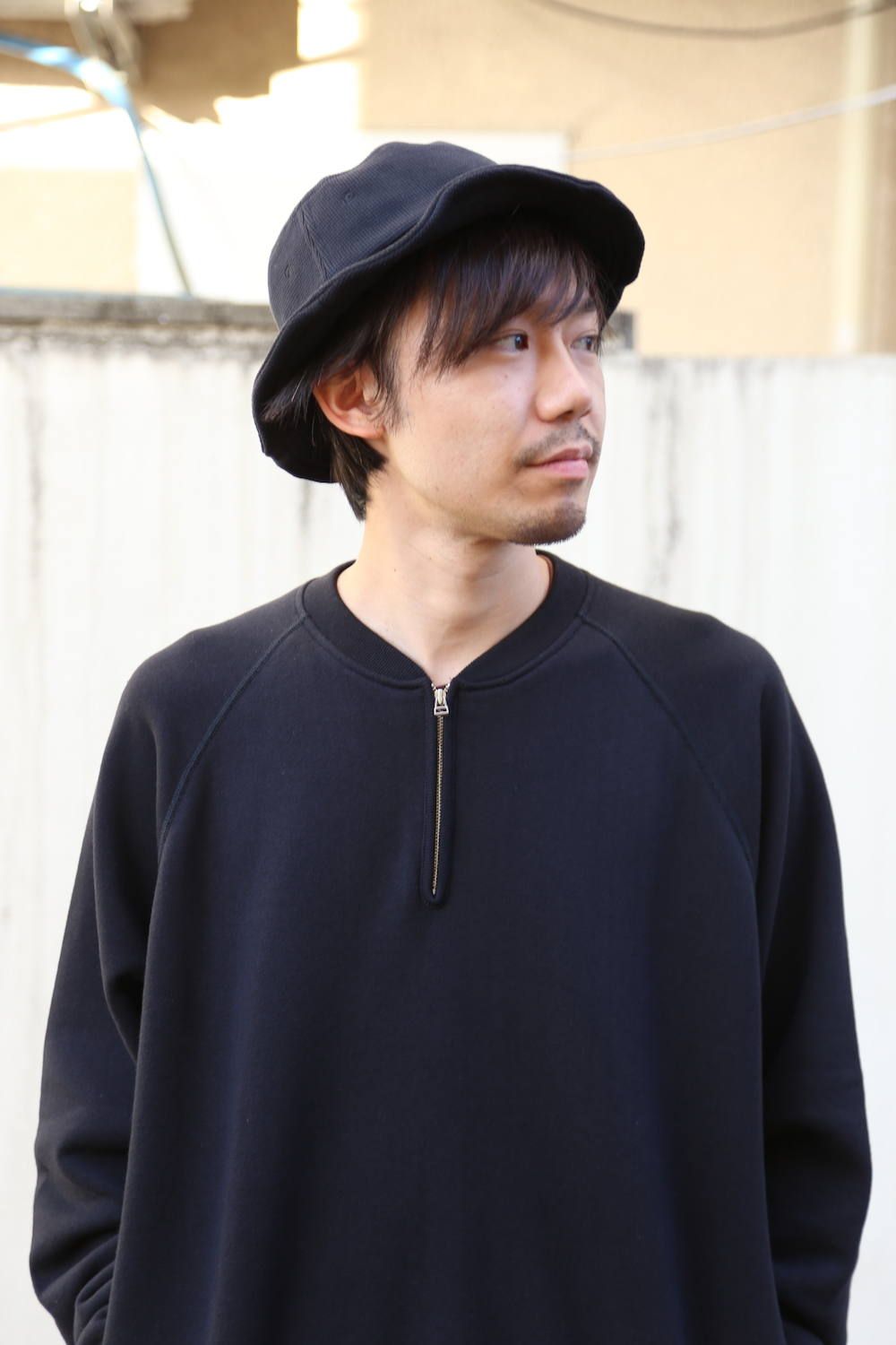 LOOPWHEELER for Graphpaper Half Zip Sweat