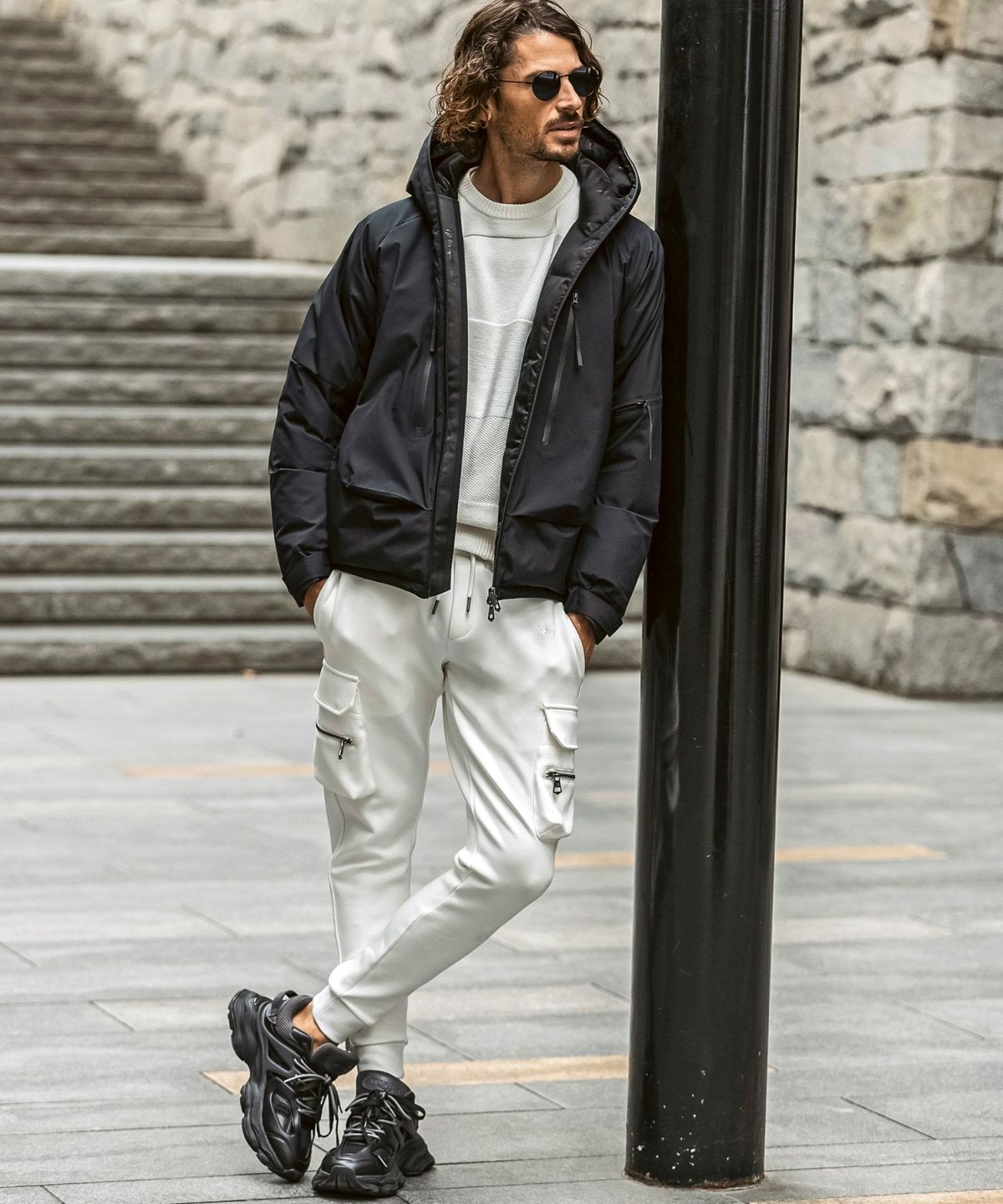 1PIU1UGUALE3 RELAX - +phenix / ダウンパーカー WINDSTOPPER