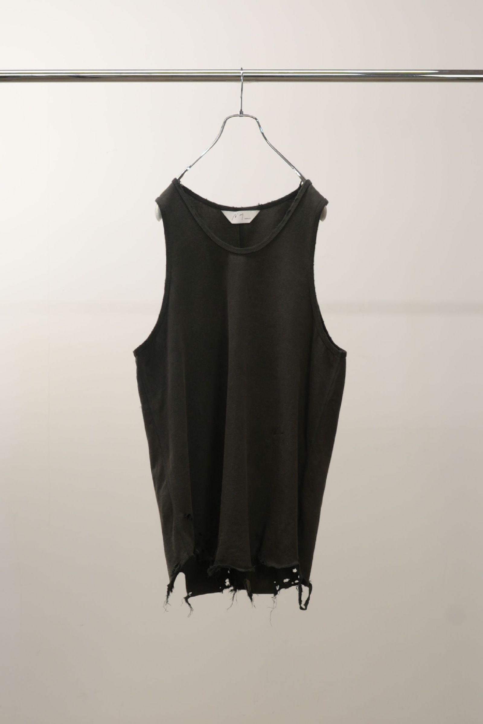 ANCELLM - DAMAGE TANK TOP | BROWN | タンクトップ | NapsNote