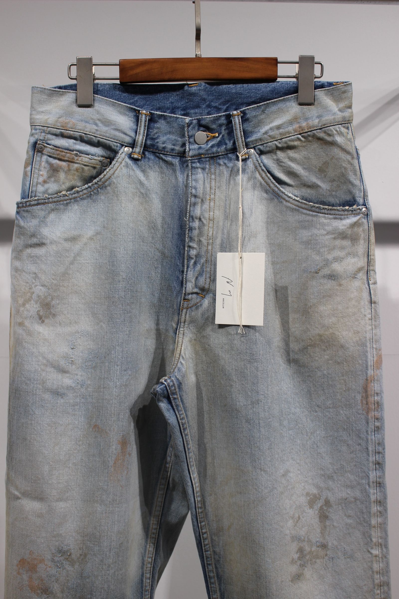 ANCELLM - SELVEDGE DENIM STRAIGHT 5P PANTS/ INDIGO | NapsNote