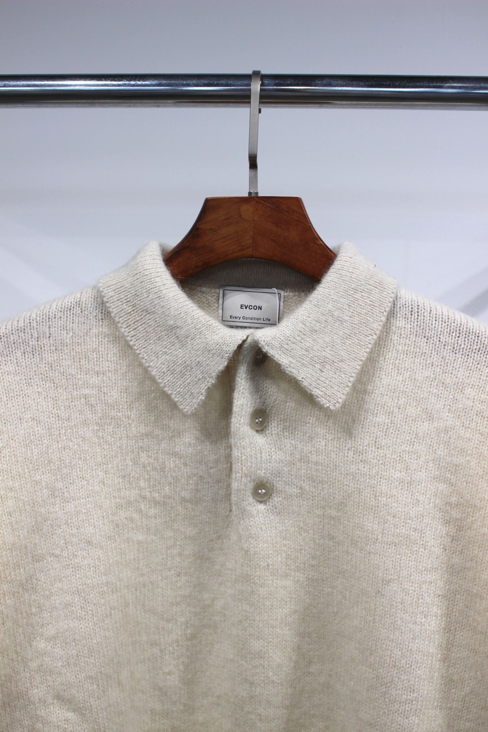 EVCON - JAMIESON'S KNIT POLO/ IVORY | NapsNote