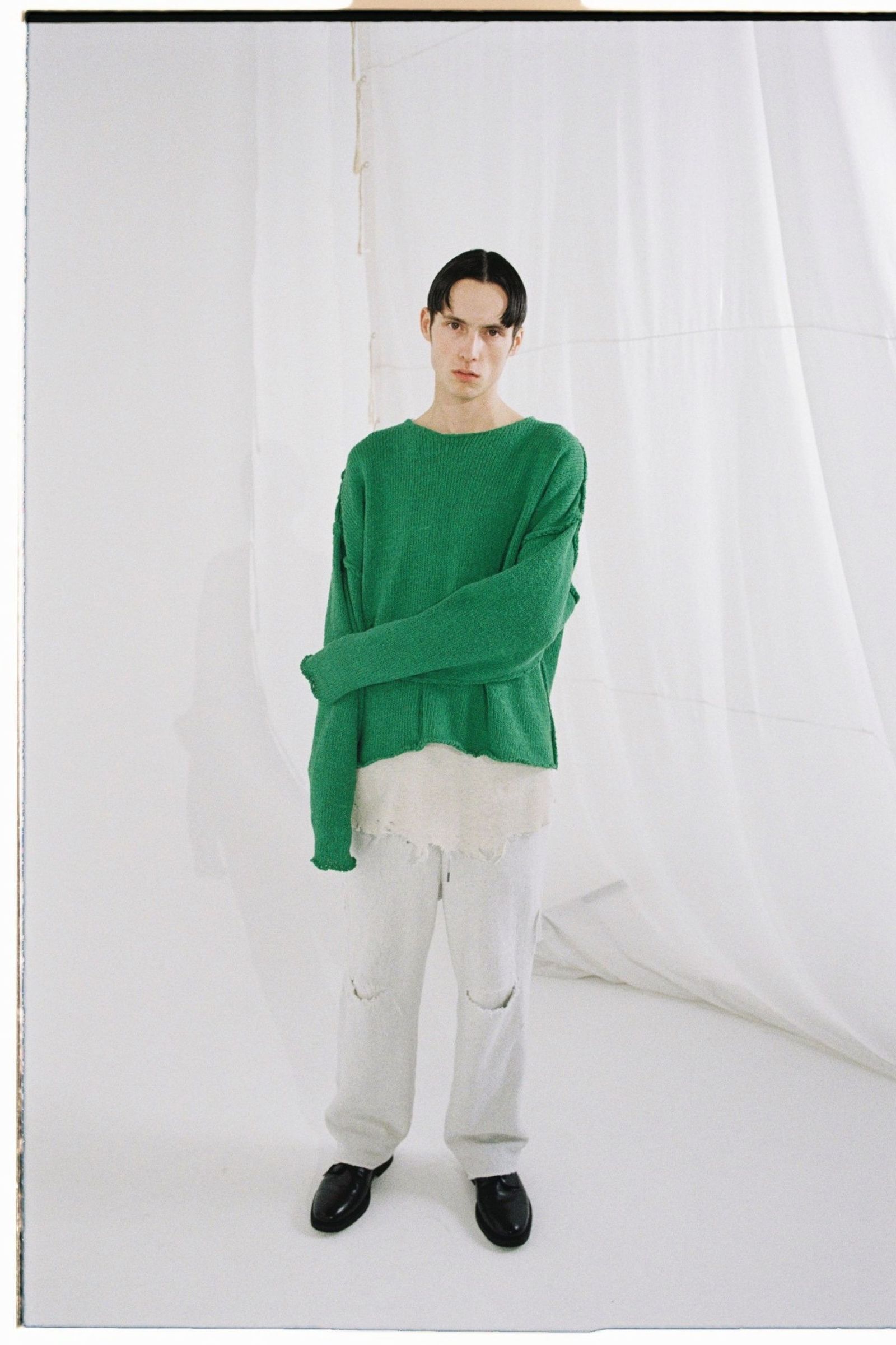 ANCELLM - SHORT LENGTH KNIT/GREEN | NapsNote