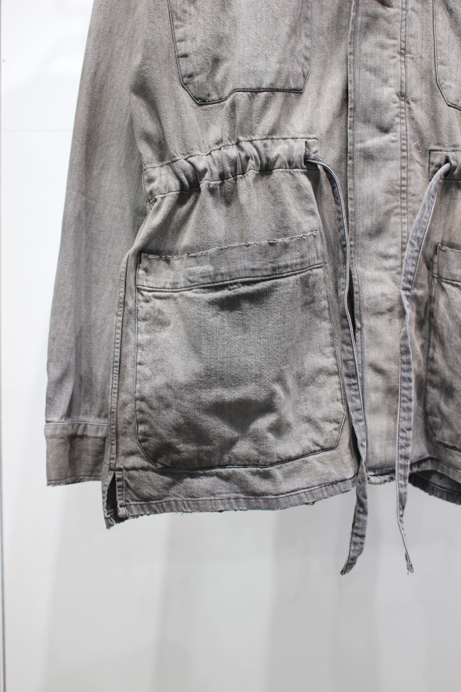 ANCELLM - AGING DENIM SHIRT JACKET | BLACK | ジャケット | NapsNote