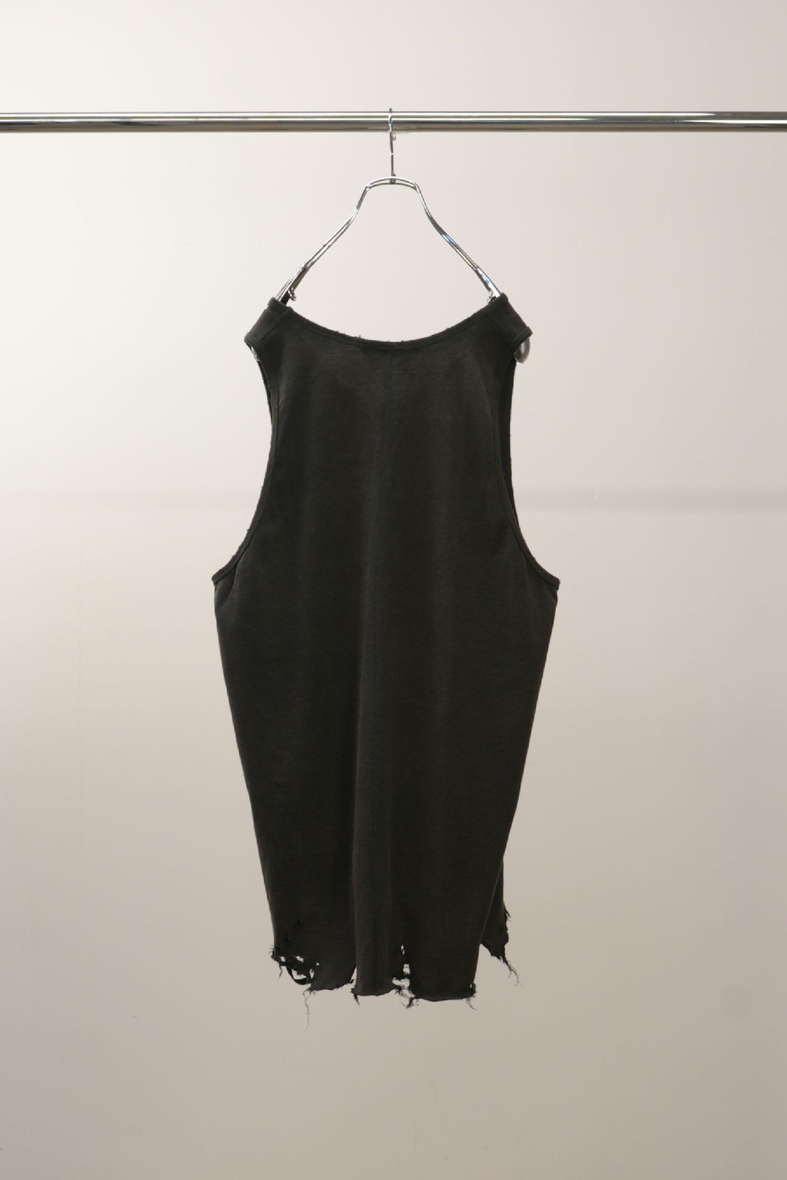 ANCELLM - DAMAGE TANK TOP | BROWN | タンクトップ | NapsNote