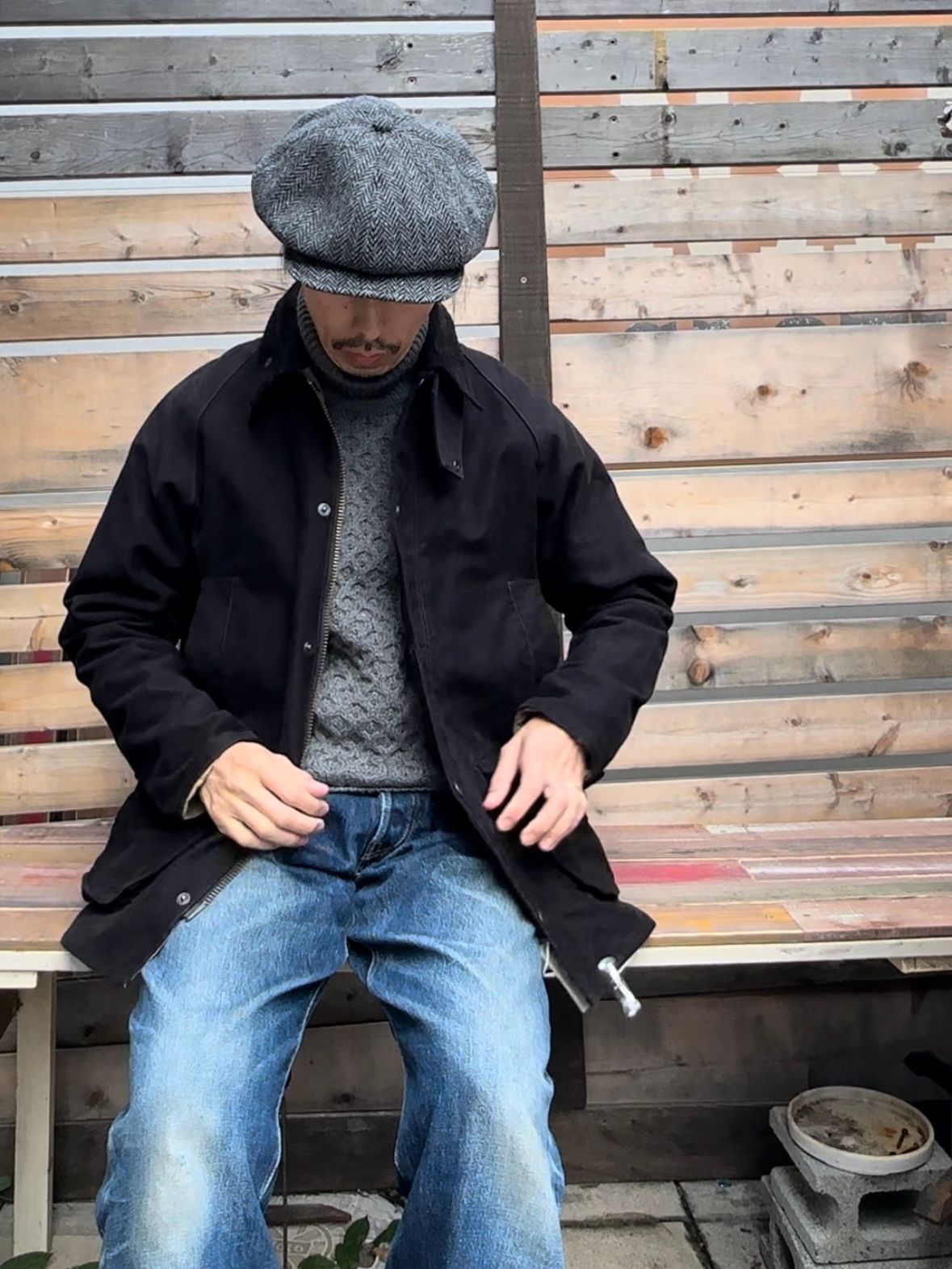 FOB FACTORY - モールスキンライディング ジャケット / F2361