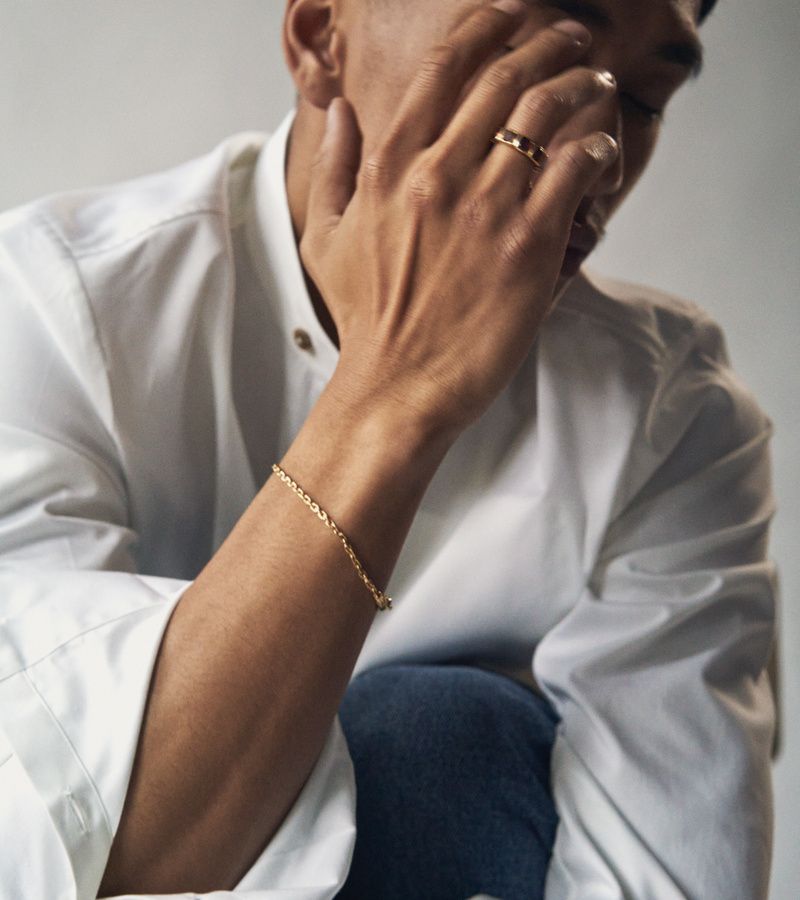 TOMWOOD - Anker Bracelet Gold 7.7Inch / チェーン ブレスレット