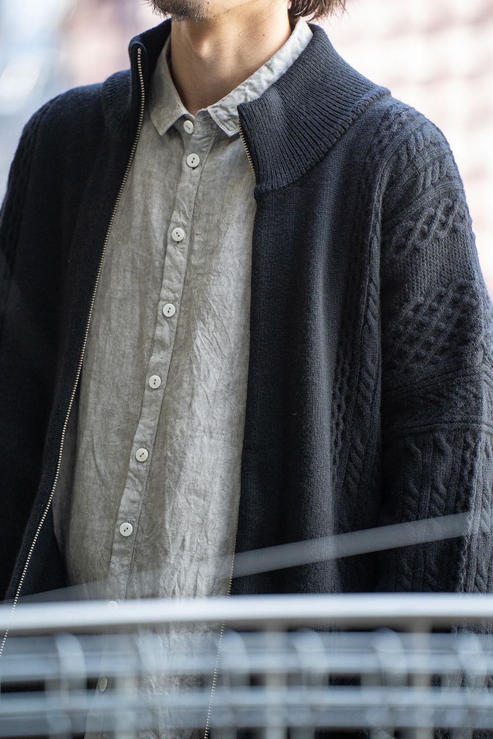 YASHIKI - 【ラスト1点】Kobo Drivers Knit(BLACK) | Salty