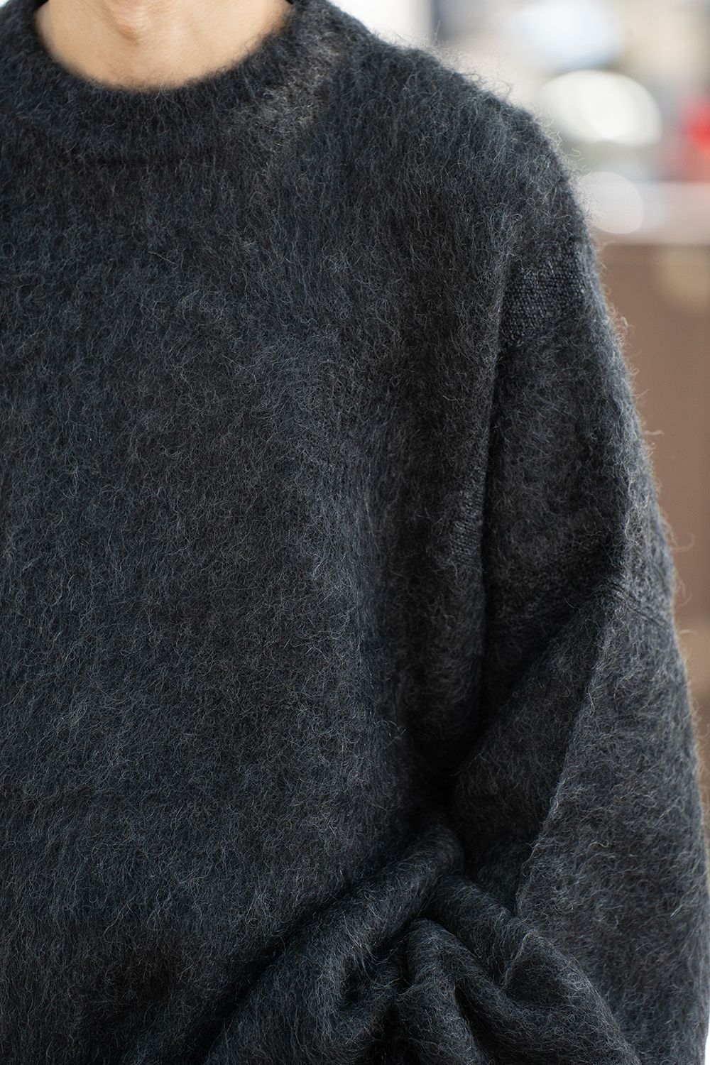 YASHIKI - 【ラスト1点】【24AW】Akane Mohair Knit(BLACK) | Salty