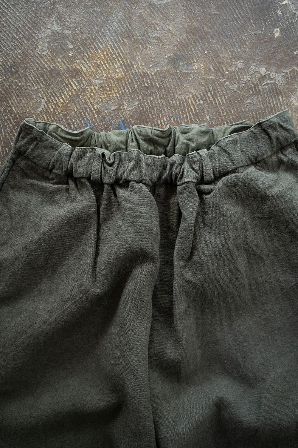 MITTAN - 亜麻苧麻ワイドパンツ(濃緑) | Salty