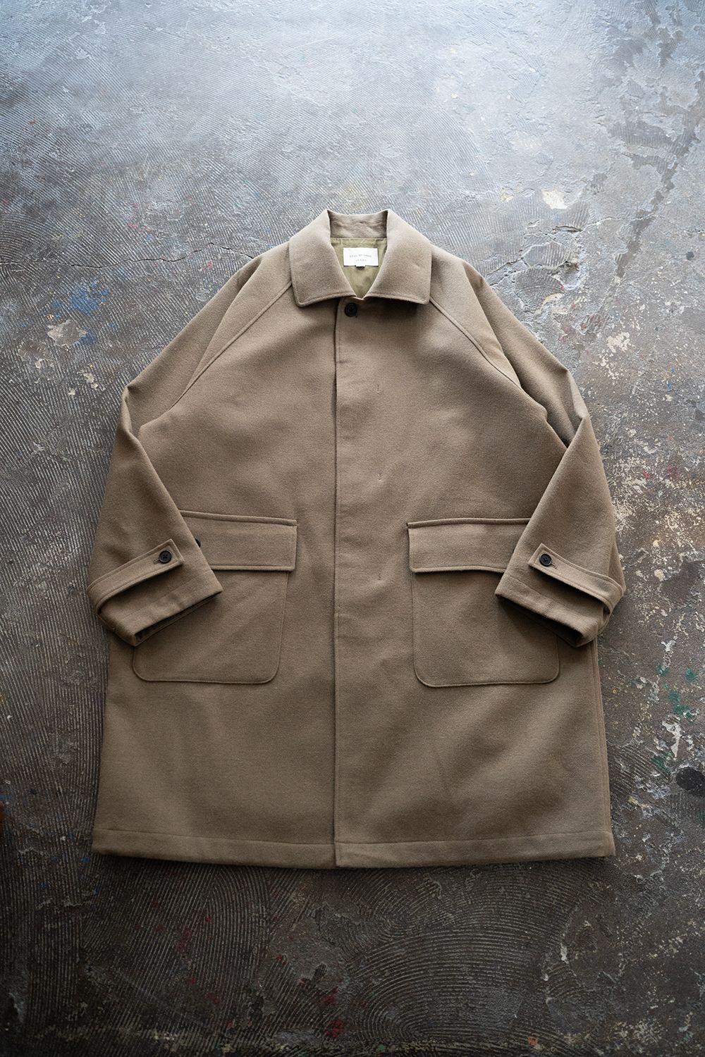 STILL BY HAND - 【ラスト1点】【25AW】ウール×ナイロンステンカラー