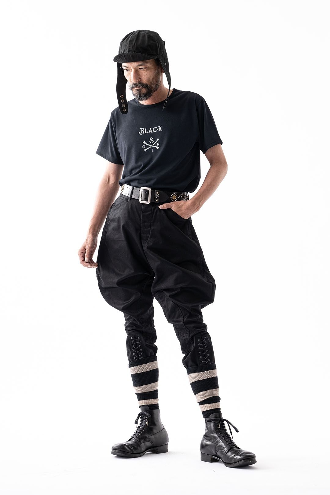 BLACK SIGN - BLACK CHINO SHERIFF BREECHES (MIDNIGHT BLACK) | SKANDA