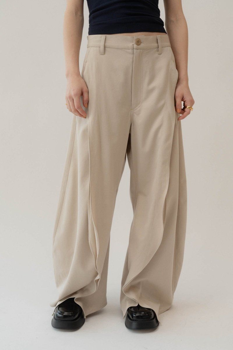 Knuth Marf - slit deformed pants(unisex) / スリット ディフォームド