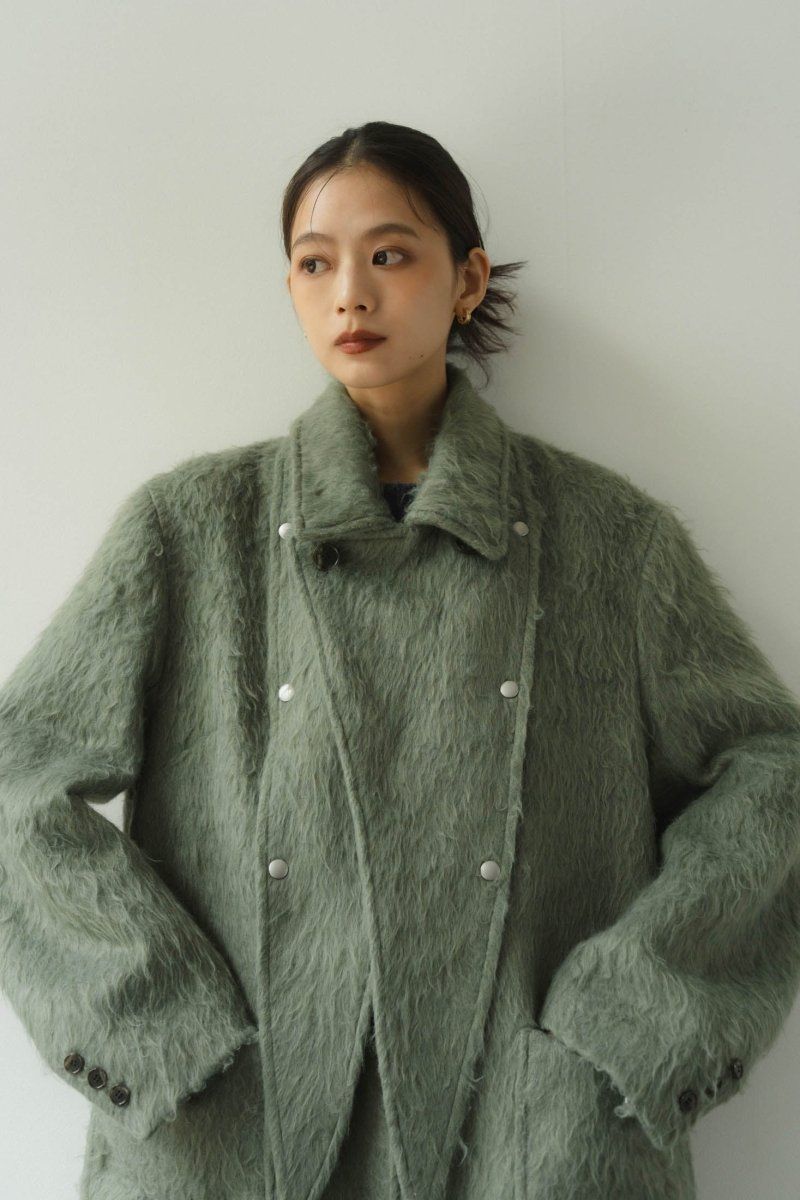 Knuth Marf - 2way accent collar long coat / アクセントカラー