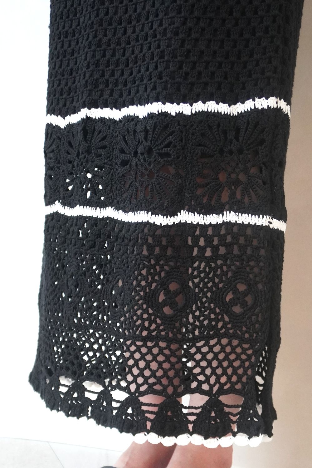 CASA FLINE - HAND CROCHET KNIT SKIRT / ハンドクロシェニット