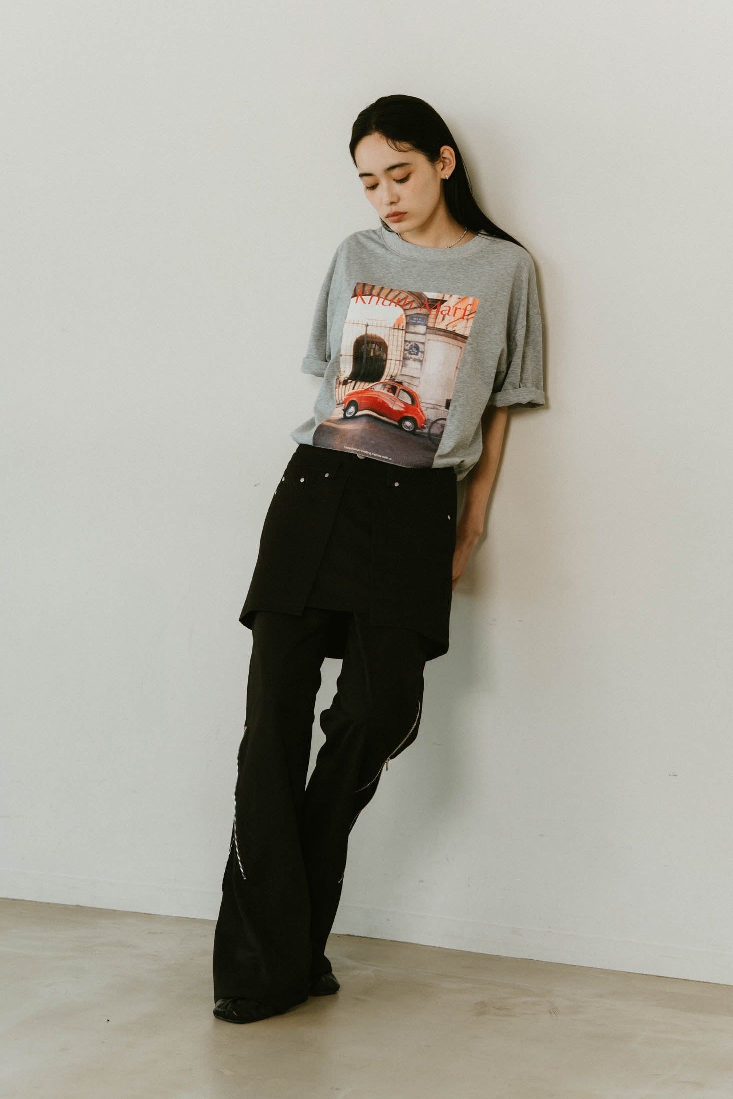 Knuth Marf - 2piece zip flare pants / 2ピース ジップフレアパンツ