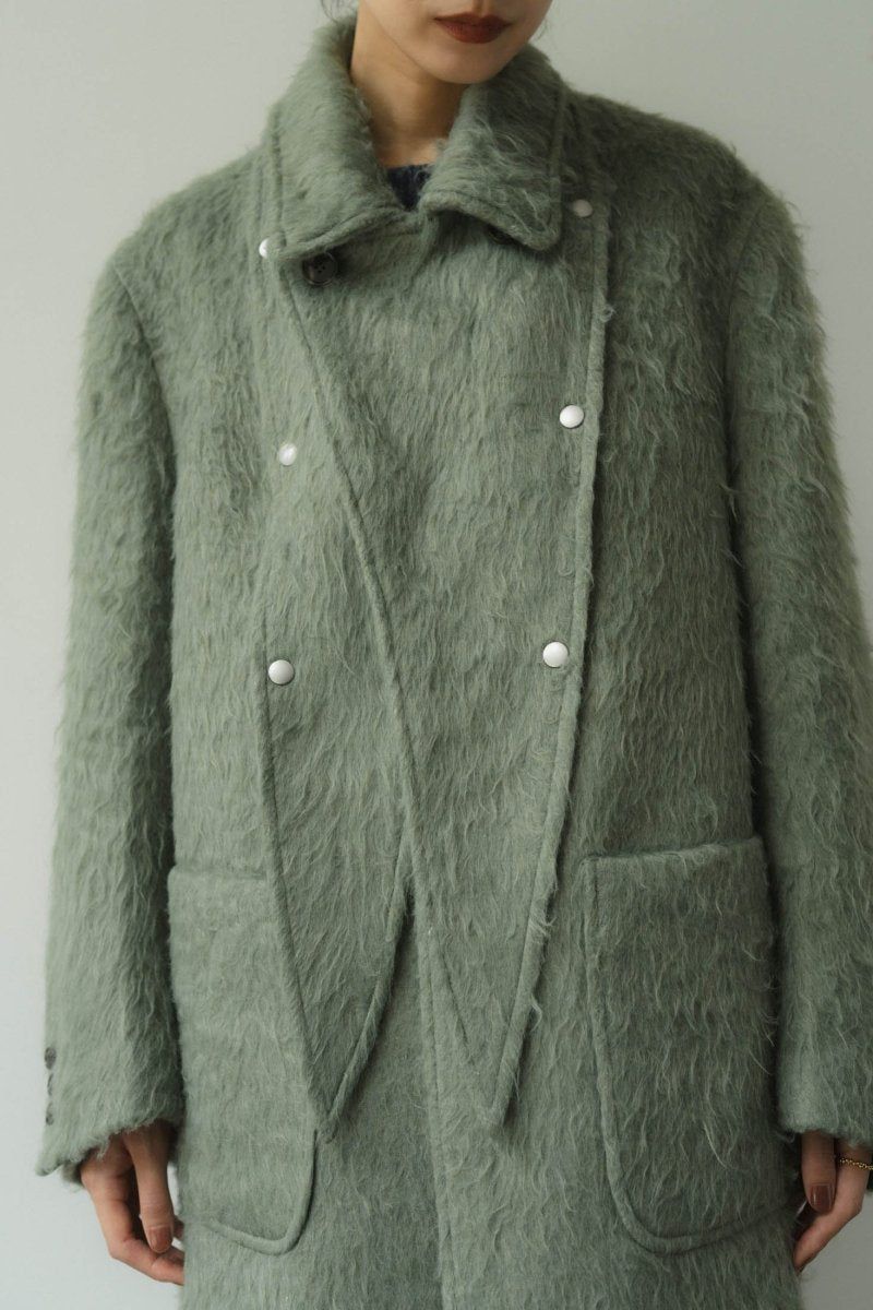 Knuth Marf - 2way accent collar long coat / アクセントカラー
