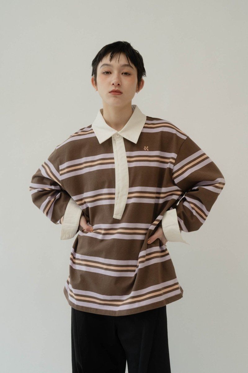 Knuth Marf - spring rugger shirt (unisex) / スプリング ラガー