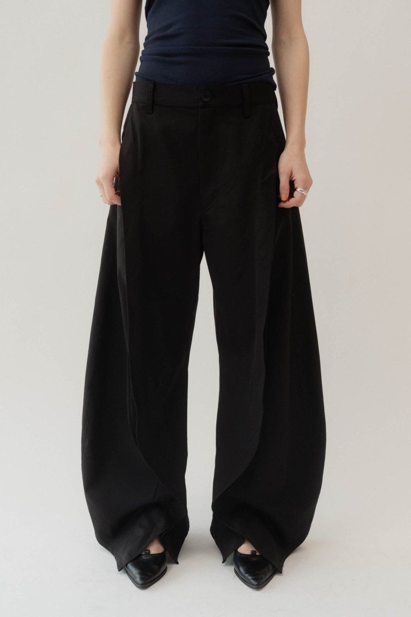 Knuth Marf - slit deformed pants(unisex) / スリット ディフォームド