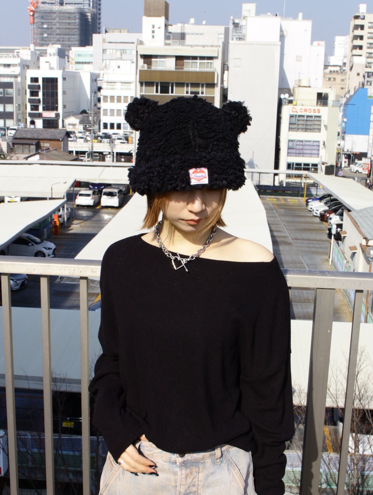 BASICKS - 【26SS】ベアー ビーニー 帽子 / BEAR BEANIE / ブラック