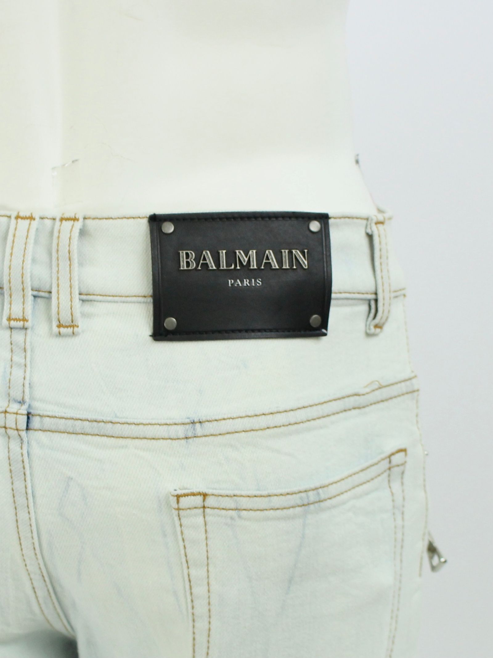 BALMAIN - バイカータイダイ スキニーデニムパンツ / BIKER TIE-DYE