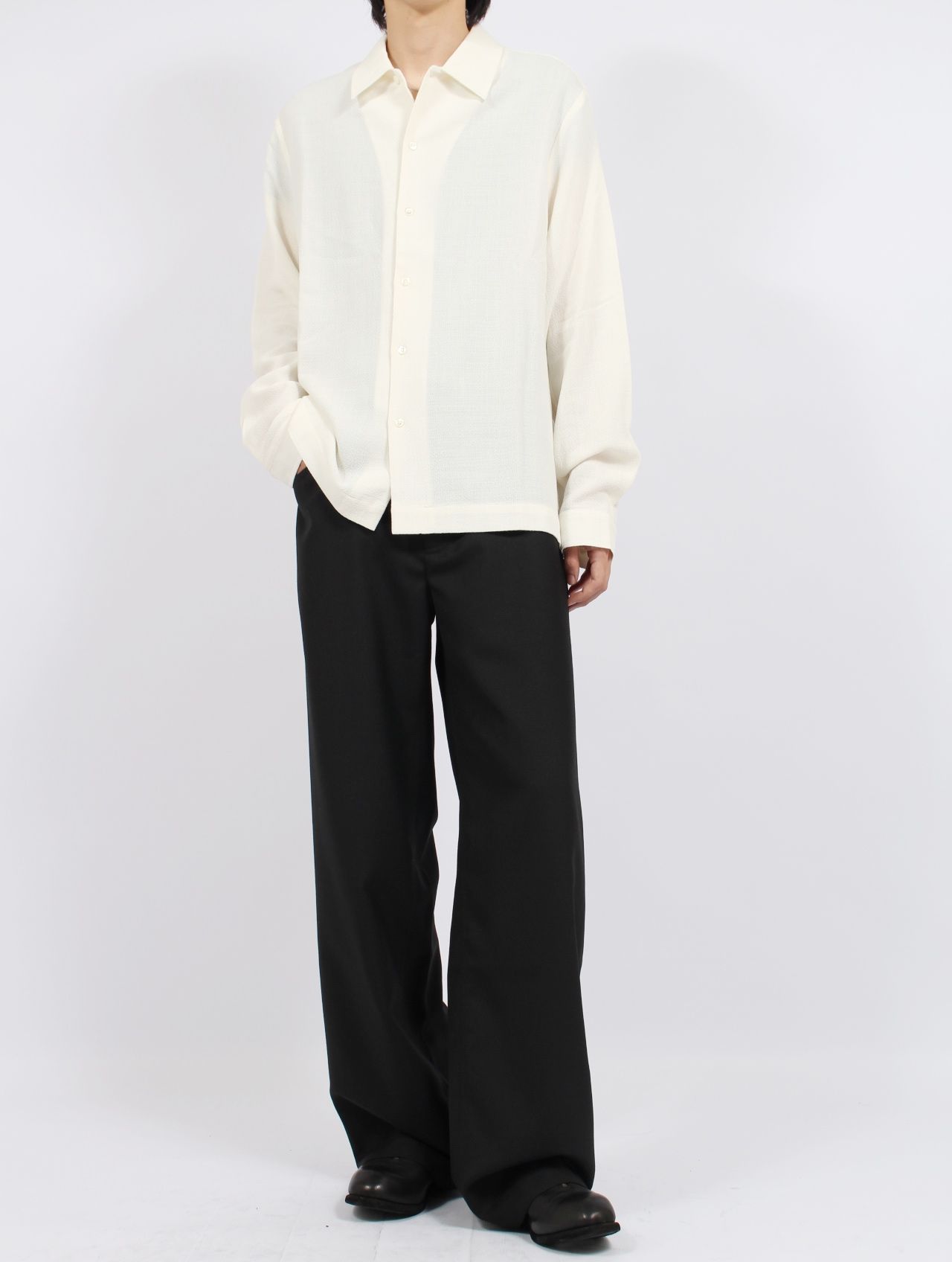 Séfr - 【25AW】定番 センス シャツ 長袖 / SENSE SHIRT / オフ