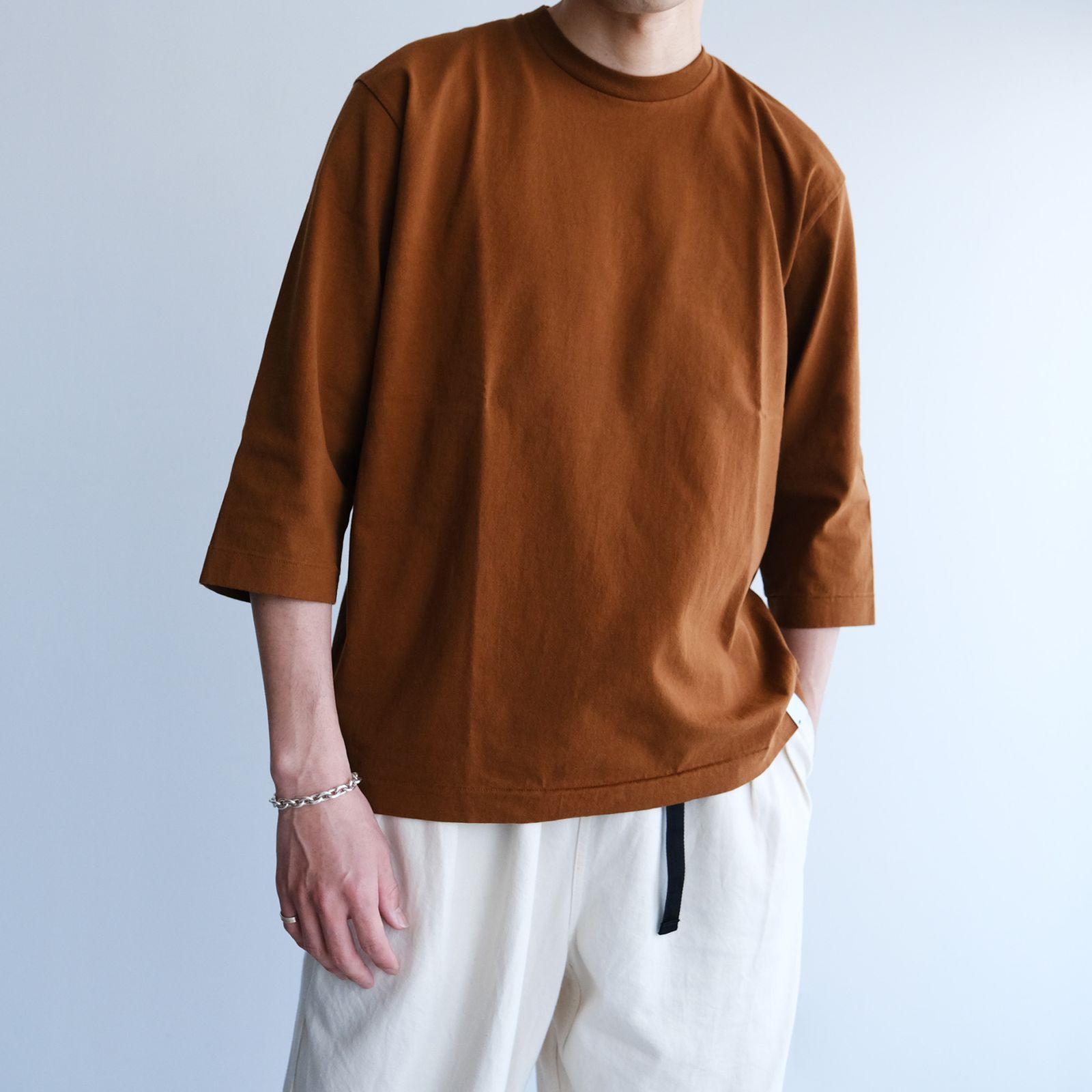 BETTER - 3/4 Sleeve Tube T-Shirt -Tシャツ-（Mocha Brown / モカ