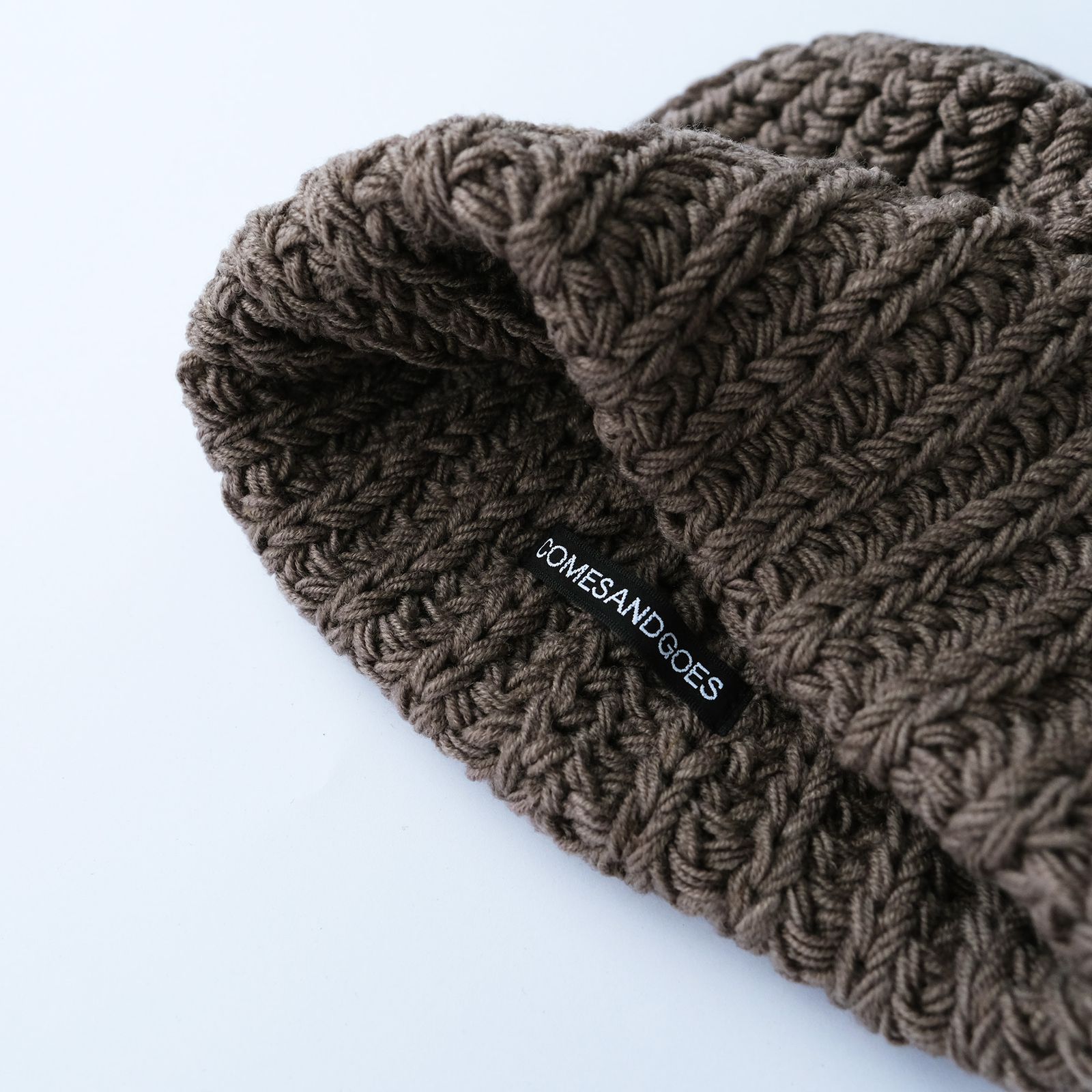 COMESANDGOES - Big Knit -ニットキャップ-（Beige /ベージュ
