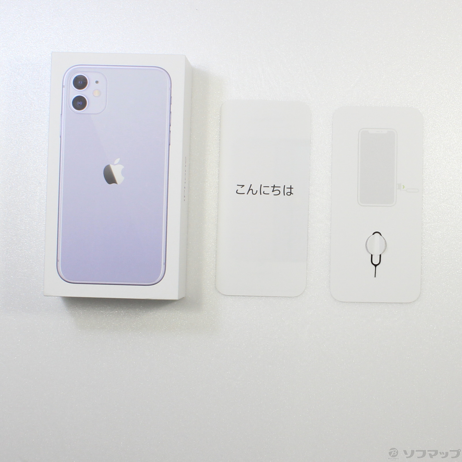 中古】iPhone11 64GB パープル MWLX2J／A SIMフリー [2133044002896