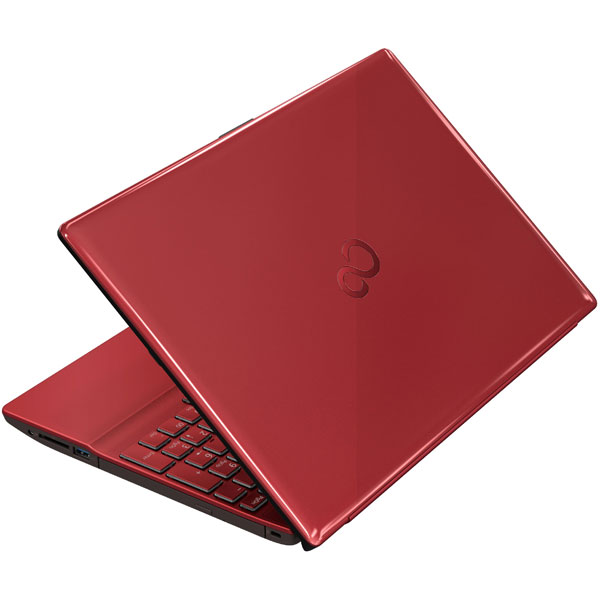 ノートパソコン LIFEBOOKAH43/E1 ガーネットレッド FMVA43E1R ［15.6型