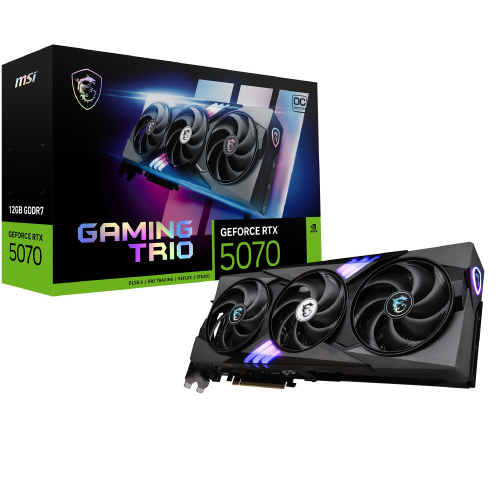 グラフィックボード ブラック GeForce RTX 5070 12G GAMING TRIO OC