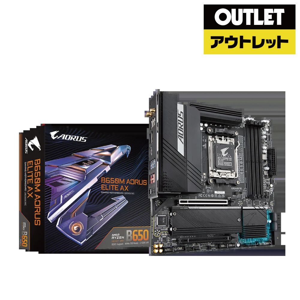 マザーボード B650M AORUS ELITE AX rev.1.1 ［MicroATX］【外箱不良品