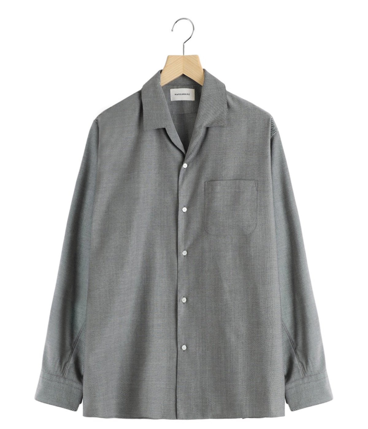 ITALIAN OPEN COLLAR SHIRT | MARKAWARE(マーカウェア) / トップス
