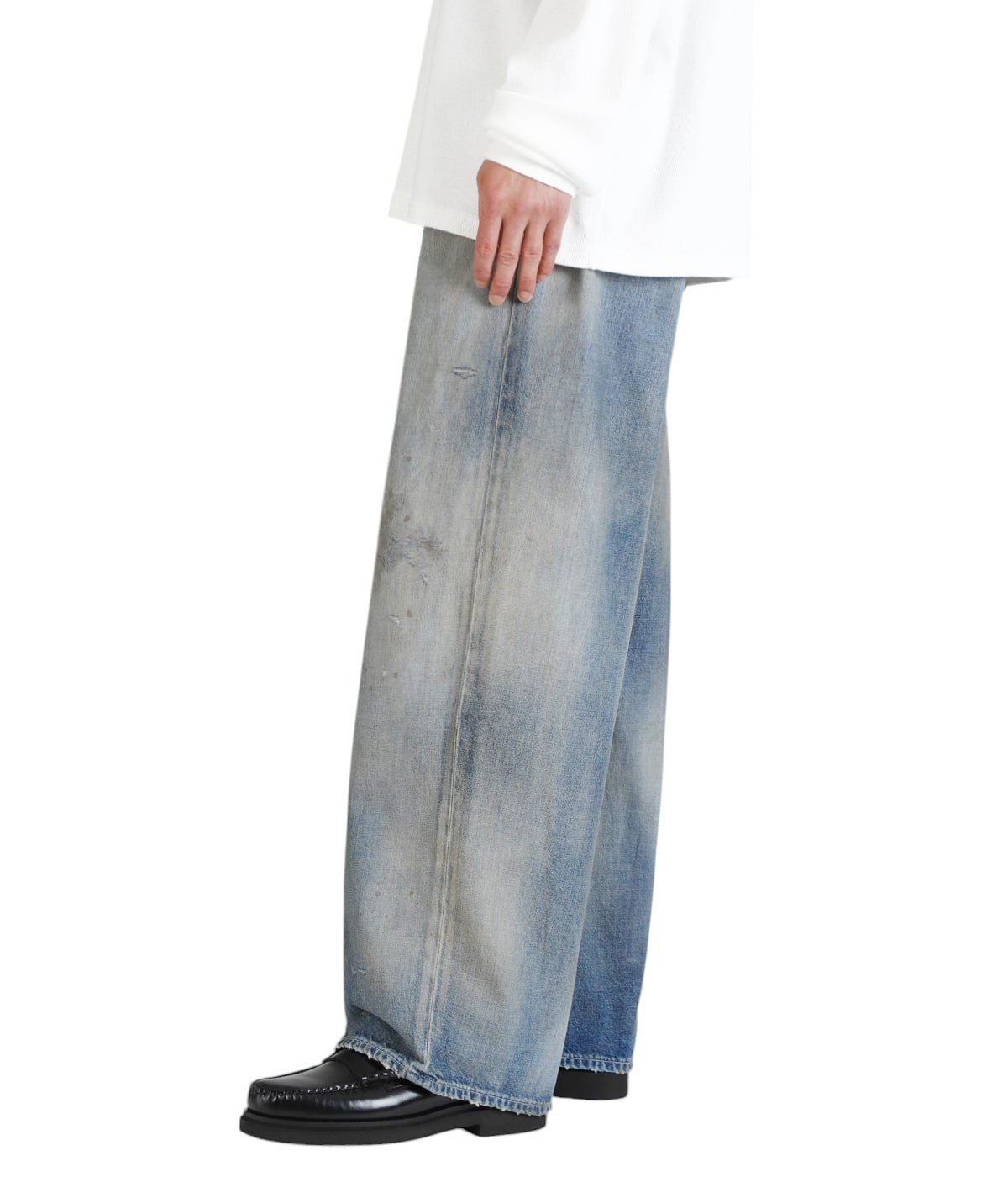 DENIM WIDE SLACKS | ANCELLM(アンセルム) / パンツ デニムパンツ