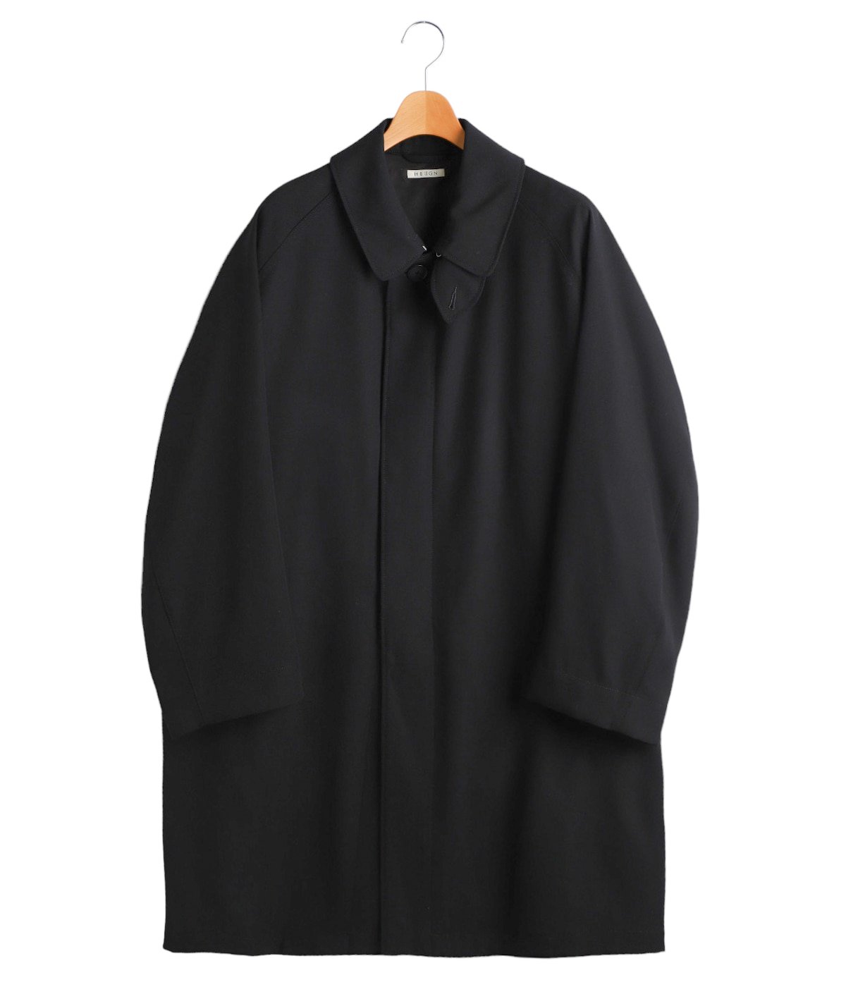 Albert Gabardine Black | HEUGN(ユーゲン) / アウター コート (メンズ