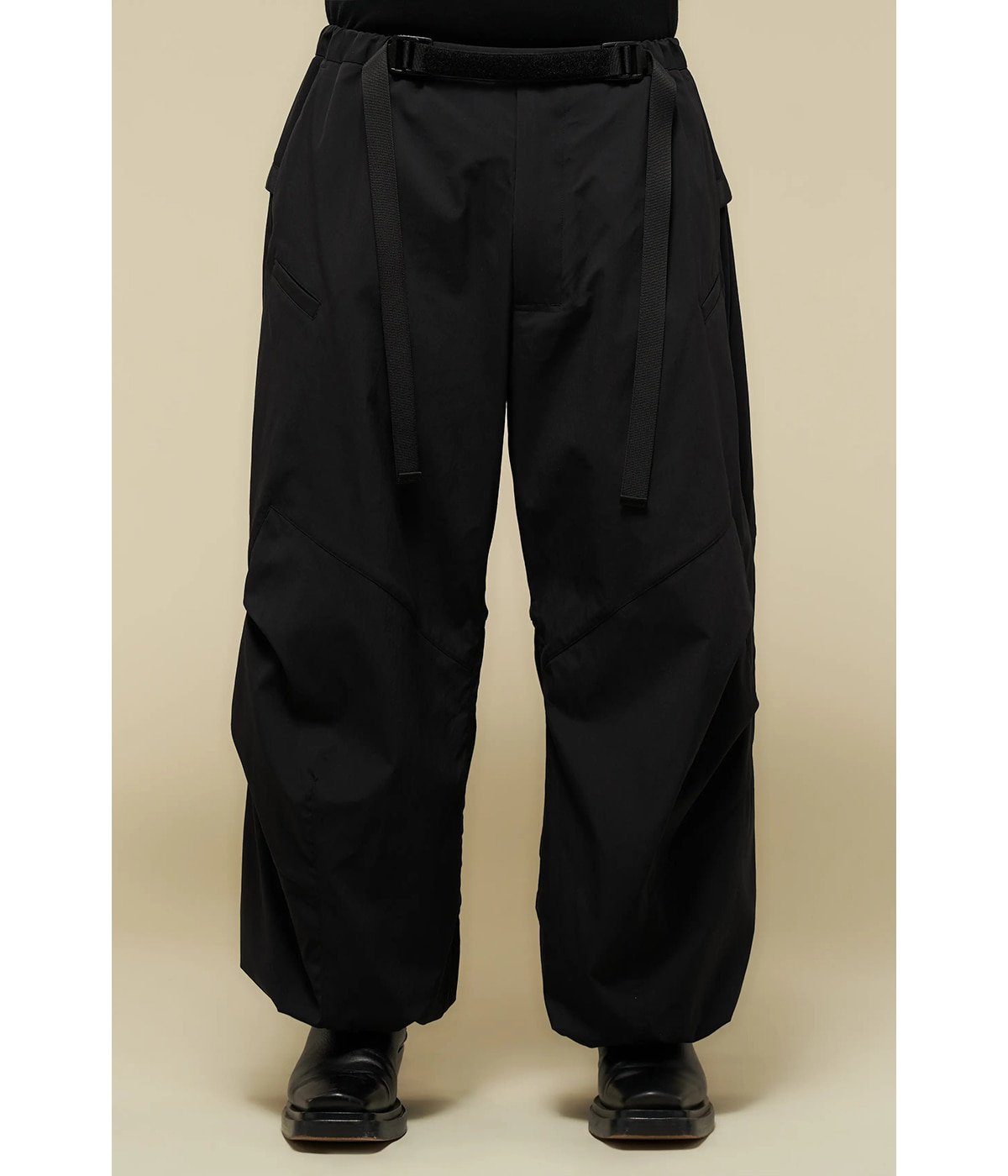 Miliken nylon spandex wide drawcoad trousers | ACRONYM
