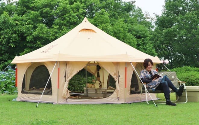 遊牧民気分が味わえる？－「タケノコテントミニ」、DODから [えん乗り]