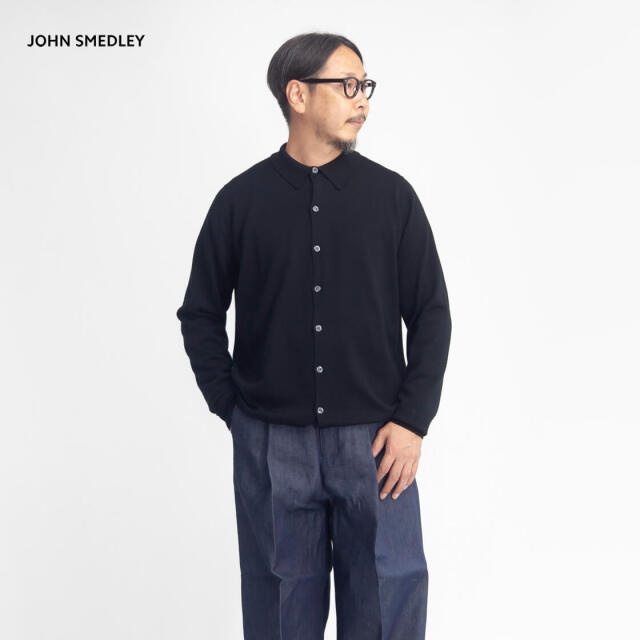 JOHN SMEDLEY ジョンスメドレー TIBOR ニットシャツカーディガン 24G