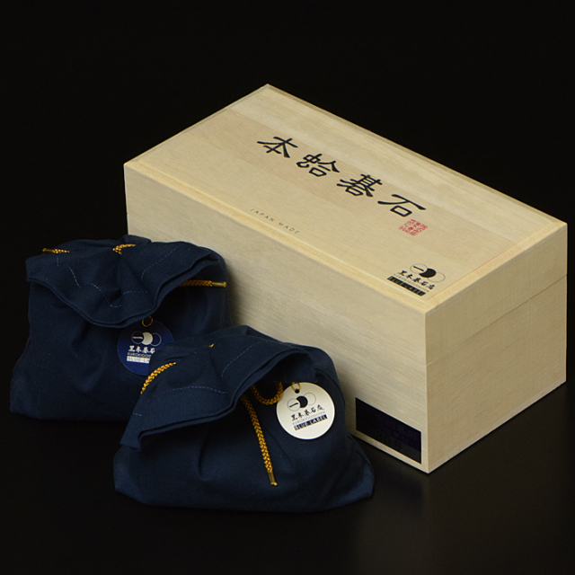 黒木碁石店 本蛤碁石 ブルーラベル 34号 | 前川榧碁盤店