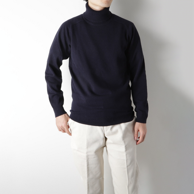 ALAN PAINE 12G ジーロング・ウール タートルネックニット SKENFRITH