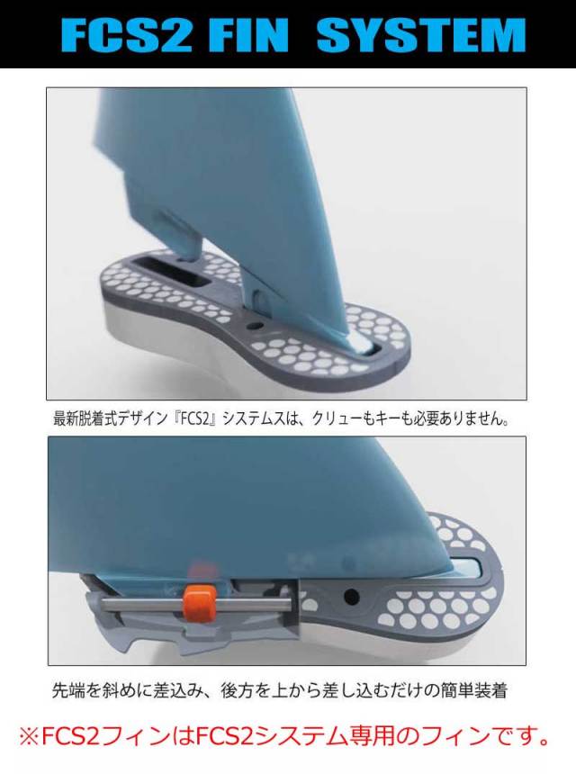 FCS2 ショートボード用フィン マークリチャーズツイン+スタビライザー