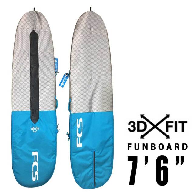 FCS サーフボードケース 3DX FIT DAY Funboard Cover 7'6/ファンボード