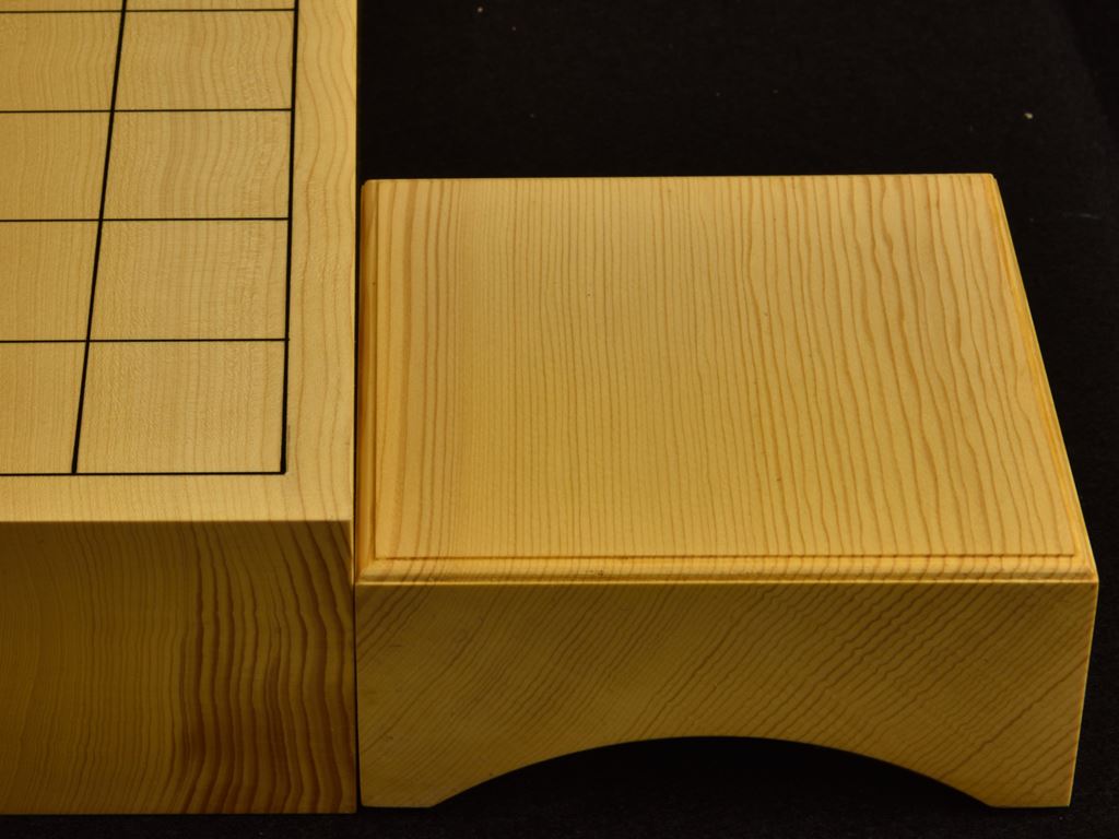 卓上将棋盤 本榧（日本産） 木裏一枚板 t6805