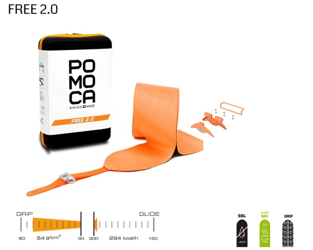 □21-22□薄く、軽量で、グリップ重視のクライミングスキン□pomoca