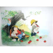 中島潔「夢もよう」木版画 直筆サイン入り｜絵画販売