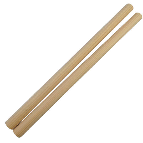 和太鼓バチ 材質：ヒノキ 太さ先端20mm～持手26mm X 長さ410mm 国産